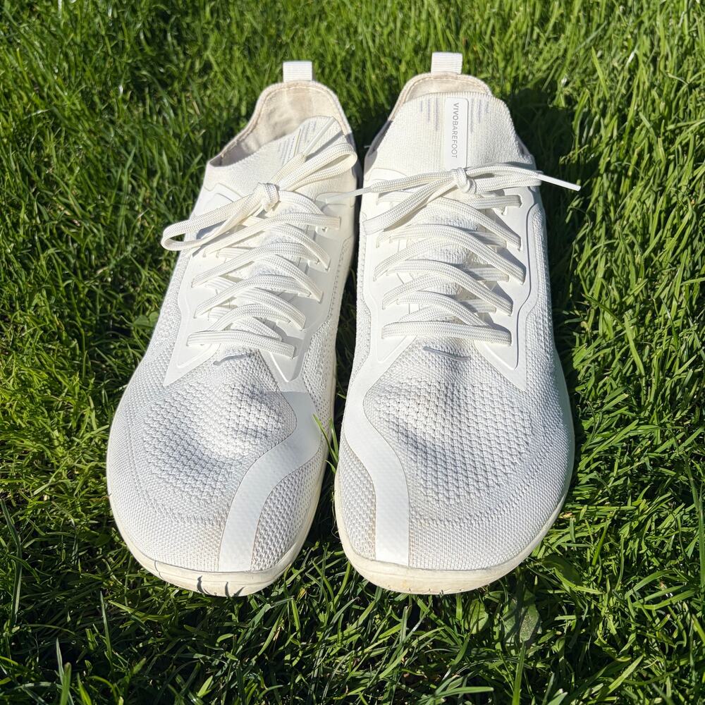 Vivobarefoot Primus Lite knit white vegan